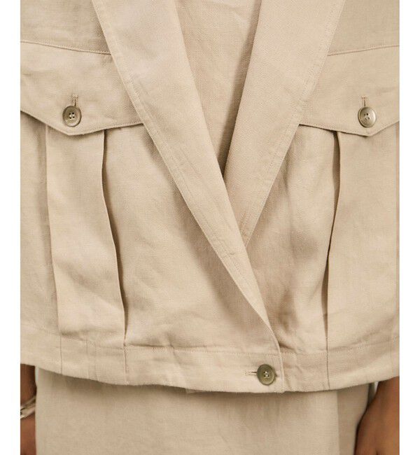 SALON adam et rope'「リネンツイルブルゾン」|ブルゾン・スタジャン|