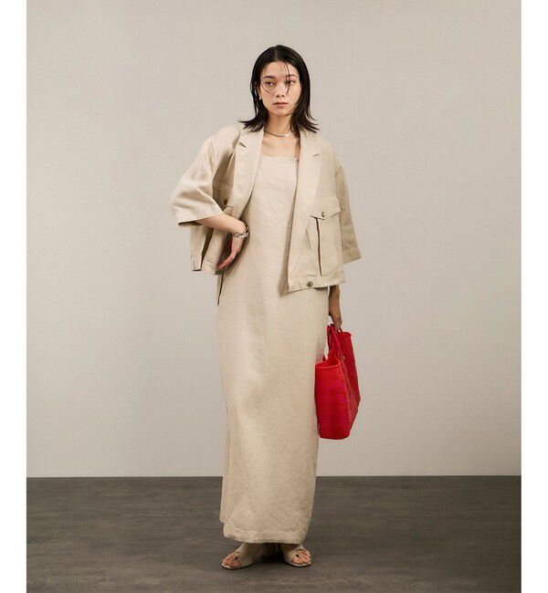 SALON adam et rope'「リネンツイルブルゾン」|ブルゾン・スタジャン|