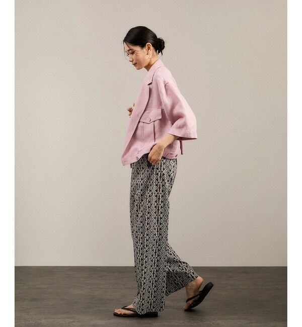 SALON adam et rope'「リネンツイルブルゾン」|ブルゾン・スタジャン|