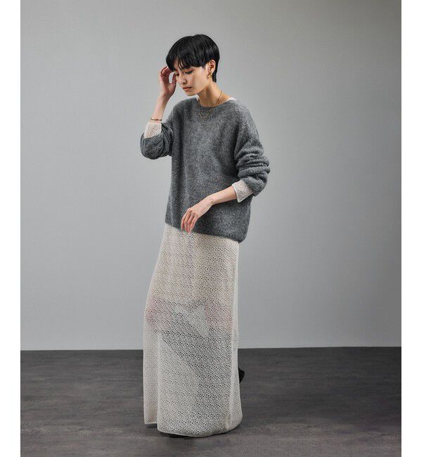 SALON adam et rope'「シアーアルパカウールニットプルオーバー」|ニット・セーター|