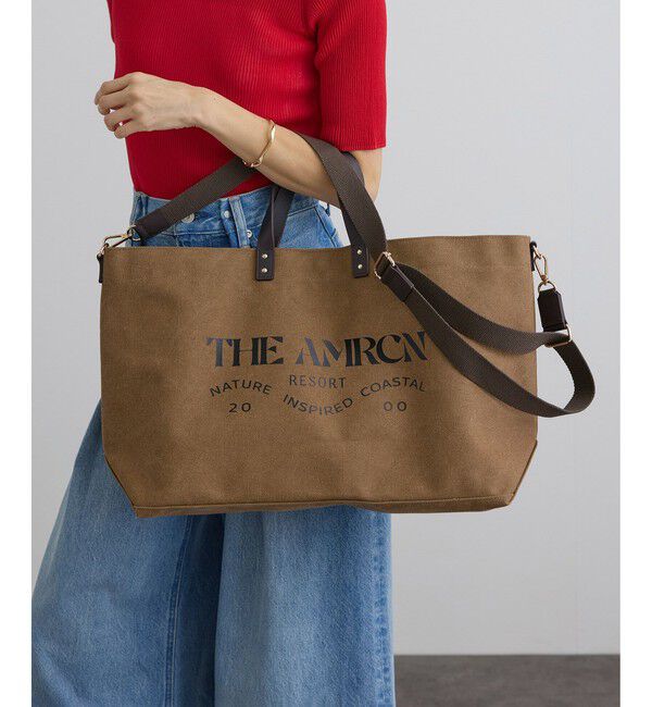 SALON adam et rope'「【Americana（アメリカーナ） for SALON】キャンバス2WAYトート」|トートバッグ|