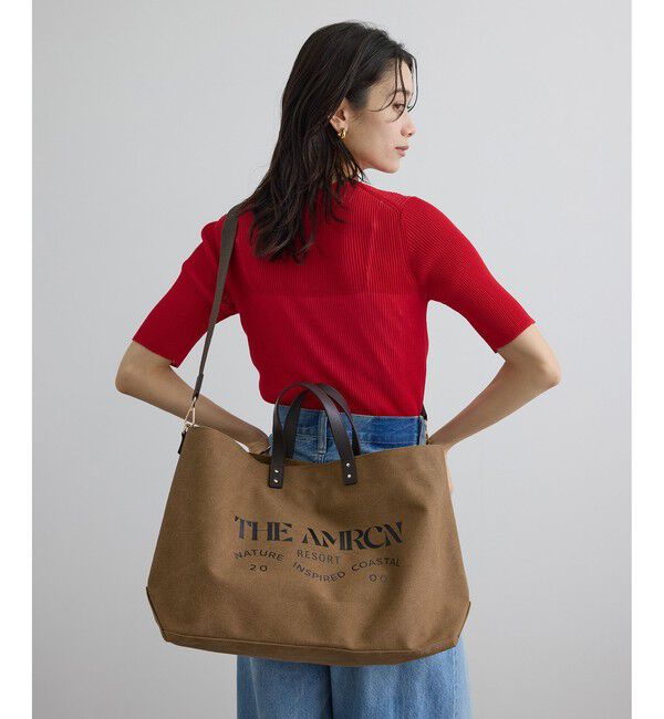 SALON adam et rope'「【Americana（アメリカーナ） for SALON】キャンバス2WAYトート」|トートバッグ|