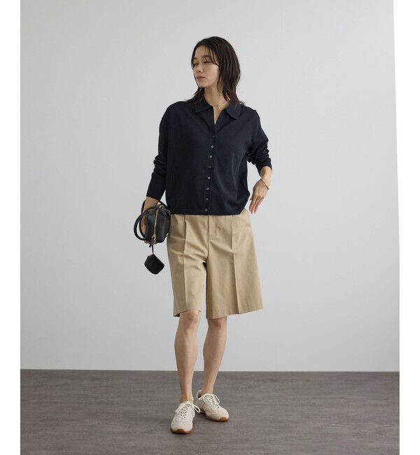 SALON adam et rope'「【WEB限定】ドライタッチスキッパーカーディガン」|カーディガン|