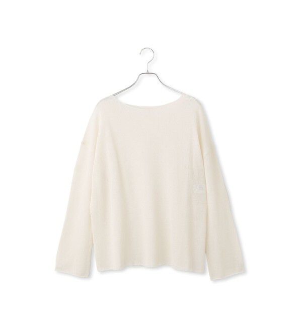SALON adam et rope'「オーガニックリネンシアーボートネックプルオーバー」|ニット・セーター|