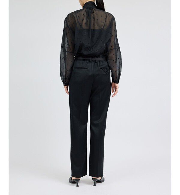 ROPE「ウールサテンイージーパンツ【Sサイズフェア対象】」|チノ|