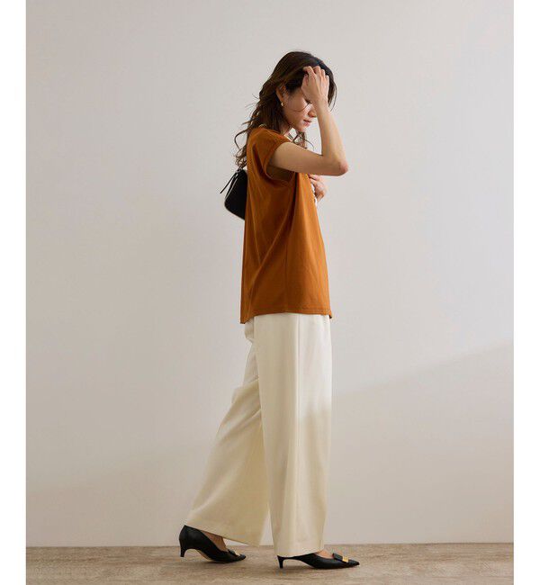 ROPE「【撥水】ウールタックトラウザーパンツ【雑誌掲載】」|チノ|