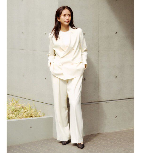 ROPE「【撥水】ウールタックトラウザーパンツ【雑誌掲載】」|チノ|