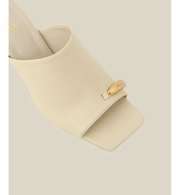 ROPE「メタルポイントミュールサンダル/サムリングサンダル」|サンダル|