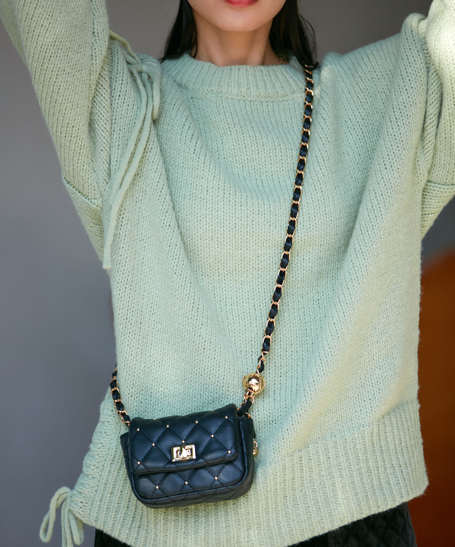 VIS「ミニスタッズチェーンショルダーバッグ」|ショルダー・メッセンジャー|