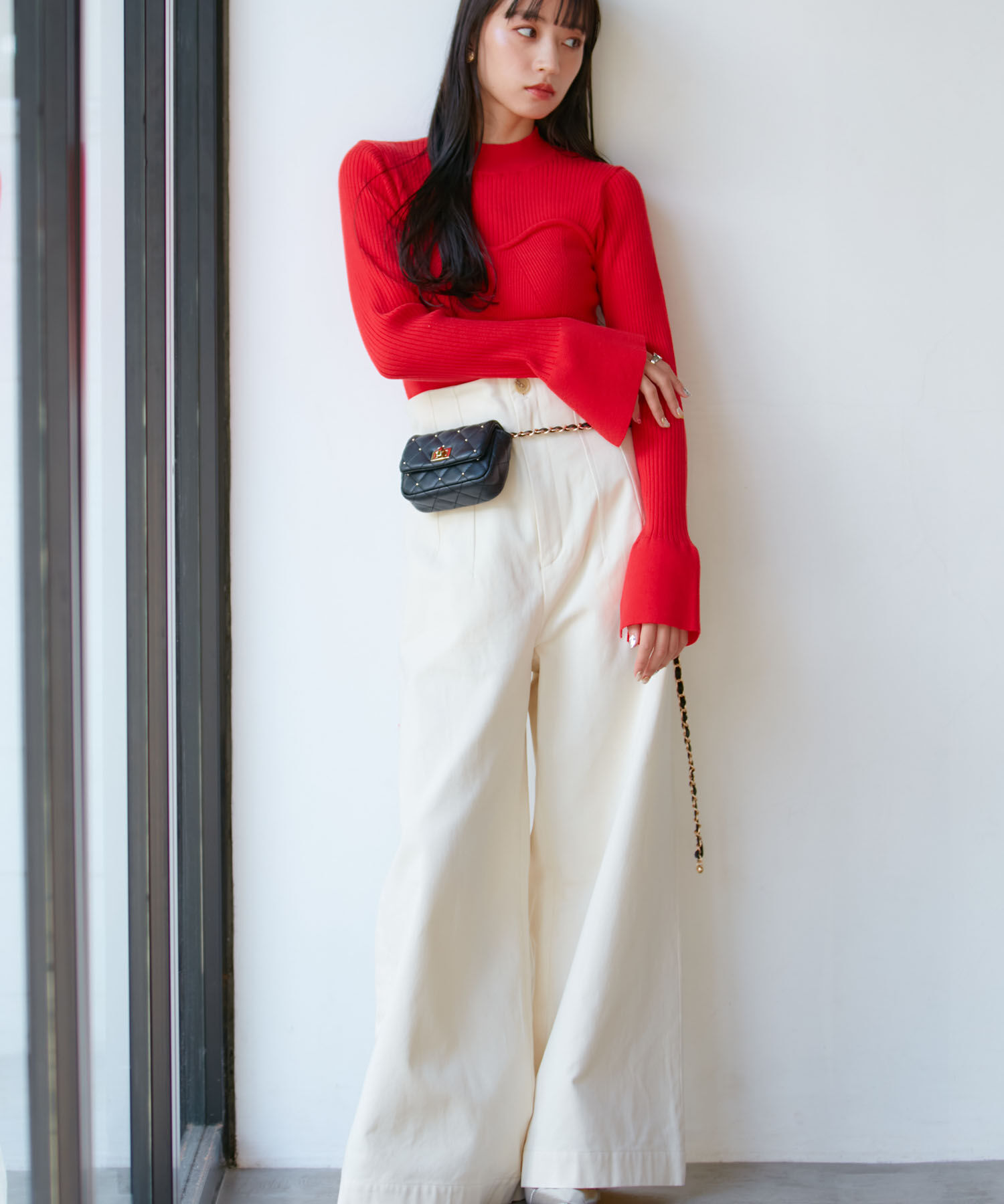 VIS「ミニスタッズチェーンショルダーバッグ」|ショルダー・メッセンジャー|