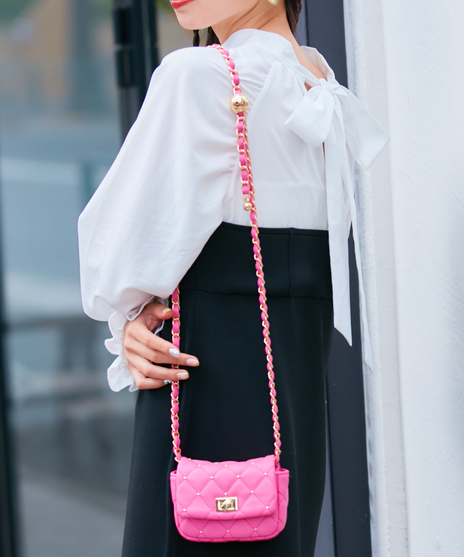 VIS「ミニスタッズチェーンショルダーバッグ」|ショルダー・メッセンジャー|