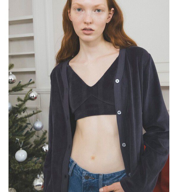 VIS「【Miller】VIS別注モデルベロアルームブラ【洗える】」|キャミソール|