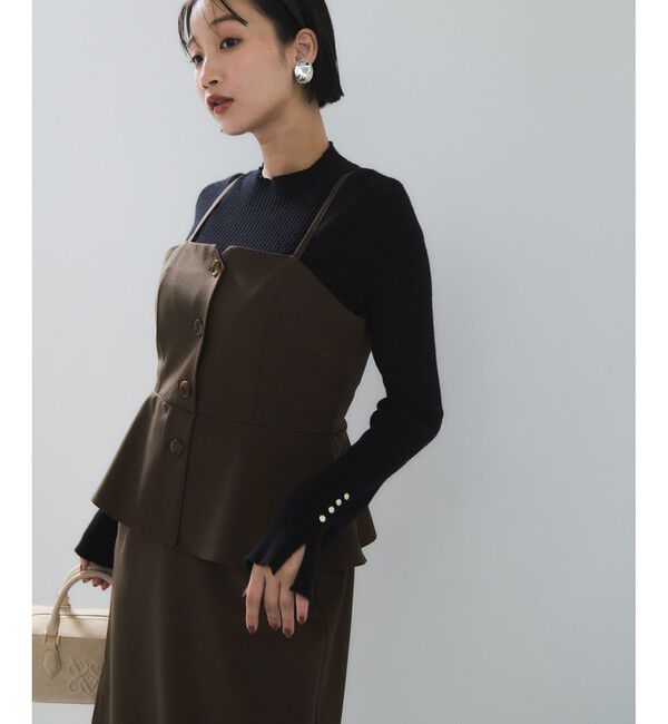 VIS「ビスチェドッキングライクキャミワンピース」|ワンピース|