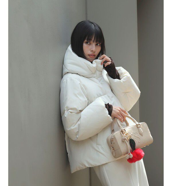 VIS「【アウター総選挙3位】フード取り外し可能軽量ダウンブルゾン/2WAY・撥水加工」|ダウン|