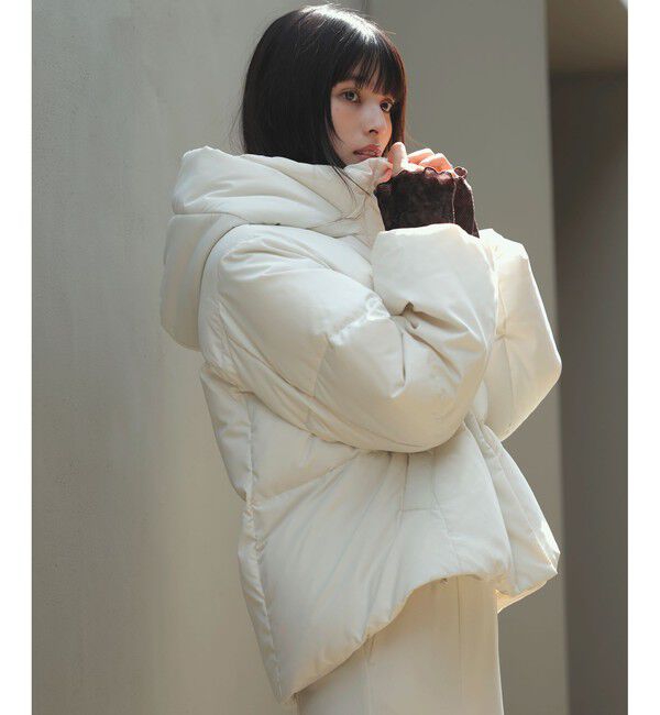 VIS「【アウター総選挙3位】フード取り外し可能軽量ダウンブルゾン/2WAY・撥水加工」|ダウン|