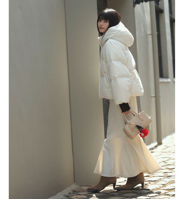 VIS「【アウター総選挙3位】フード取り外し可能軽量ダウンブルゾン/2WAY・撥水加工」|ダウン|