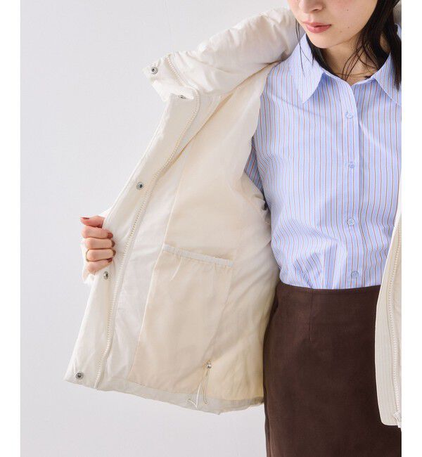 VIS「【アウター総選挙3位】フード取り外し可能軽量ダウンブルゾン/2WAY・撥水加工」|ダウン|