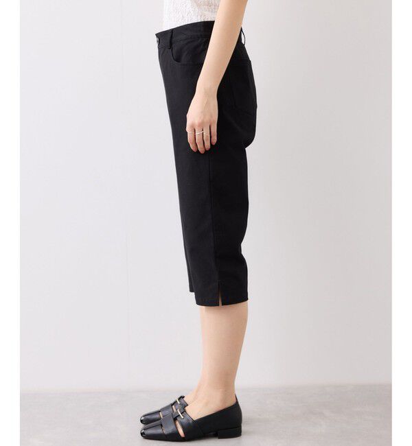VIS「裾スリットカプリパンツ」|チノ|