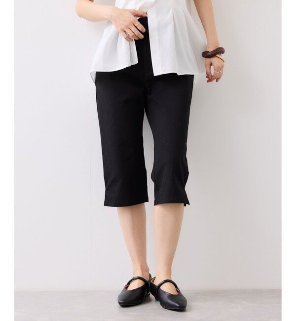 VIS「裾スリットカプリパンツ」|チノ|
