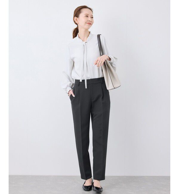 Rope&rsquo;Picnic「【WEB限定カラー】360&deg;ウルトラストレッチ テーパードパンツ/花粉ガード・セットアップ対応」|チノ|