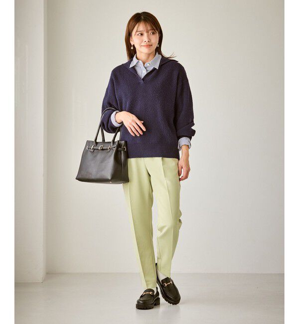 Rope&rsquo;Picnic「【WEB限定カラー】360&deg;ウルトラストレッチ テーパードパンツ/花粉ガード・セットアップ対応」|チノ|