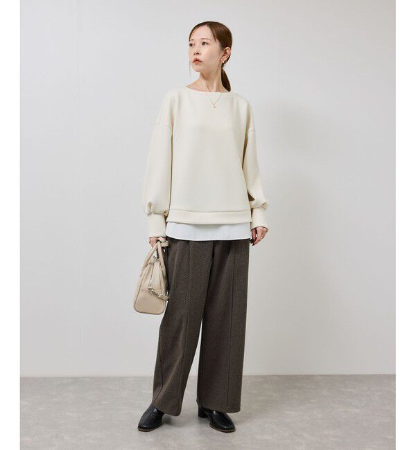 Rope&rsquo;Picnic「カルゼダンボールレイヤードプルオーバー」|Tシャツ・カットソー|