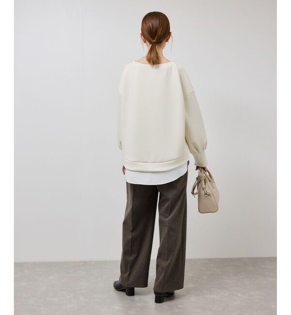 Rope&rsquo;Picnic「カルゼダンボールレイヤードプルオーバー」|Tシャツ・カットソー|