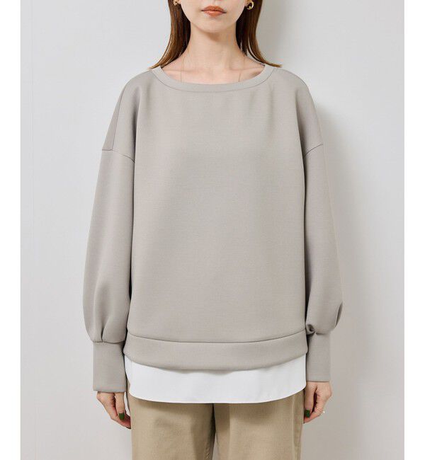 Rope&rsquo;Picnic「カルゼダンボールレイヤードプルオーバー」|Tシャツ・カットソー|