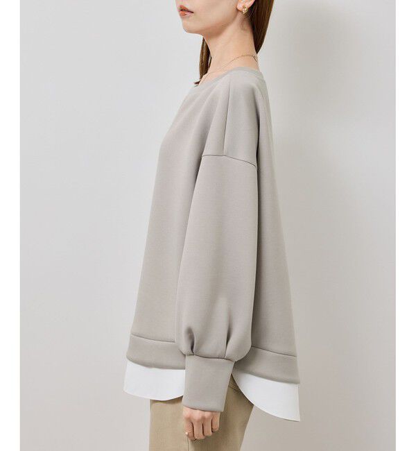 Rope&rsquo;Picnic「カルゼダンボールレイヤードプルオーバー」|Tシャツ・カットソー|