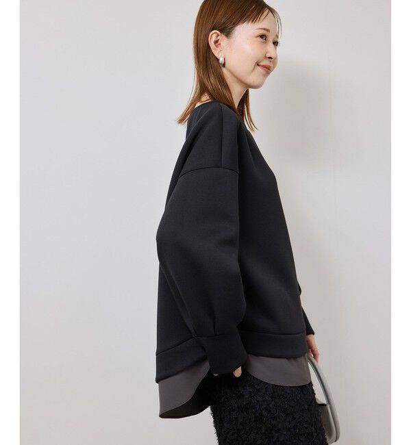 Rope&rsquo;Picnic「カルゼダンボールレイヤードプルオーバー」|Tシャツ・カットソー|