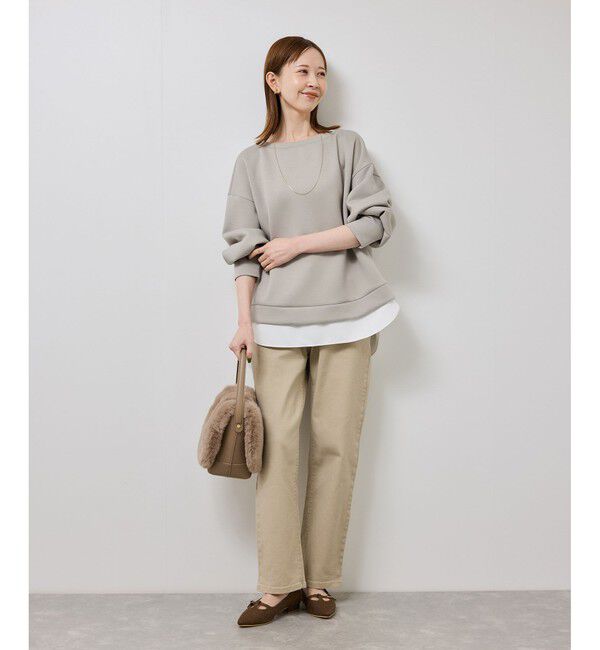 Rope&rsquo;Picnic「カルゼダンボールレイヤードプルオーバー」|Tシャツ・カットソー|