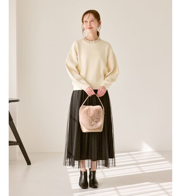 Rope&rsquo;Picnic「ビジューニットプルオーバー」|ニット・セーター|