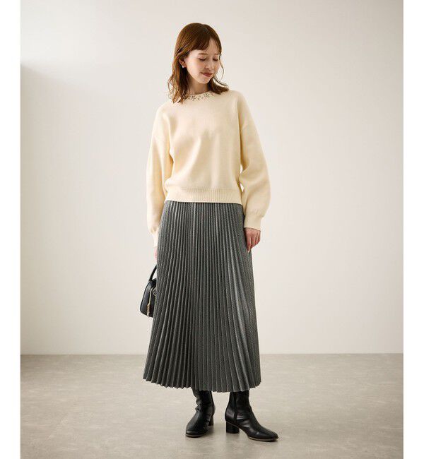 Rope&rsquo;Picnic「ビジューニットプルオーバー」|ニット・セーター|