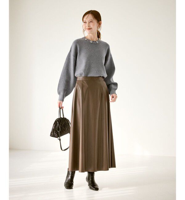 Rope&rsquo;Picnic「ビジューニットプルオーバー」|ニット・セーター|