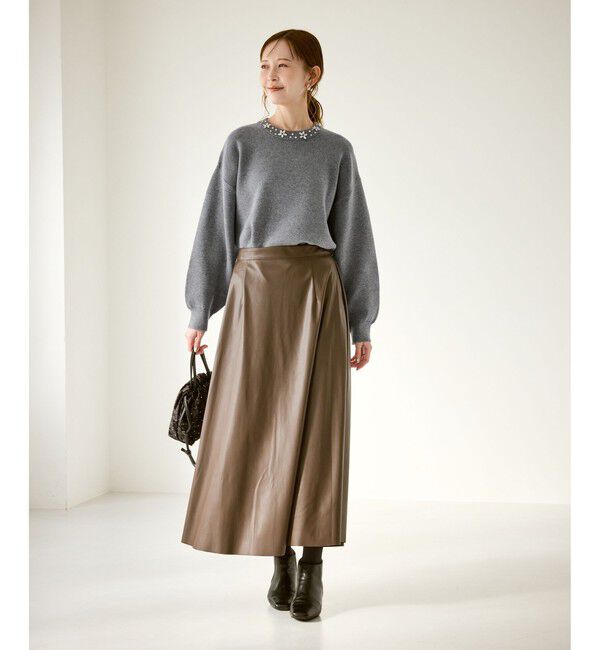 Rope&rsquo;Picnic「ビジューニットプルオーバー」|ニット・セーター|