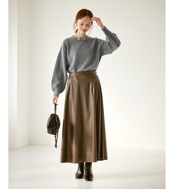 Rope&rsquo;Picnic「ビジューニットプルオーバー」|ニット・セーター|