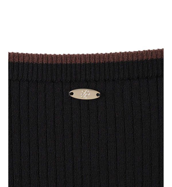 Rope&rsquo;Picnic「シャーベットニット リブハーフスリーブニット/UVケア」|ニット・セーター|