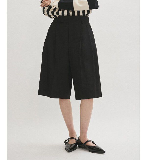 ADAM ET ROPE'「【サステナブル】オックスハーフパンツ」|チノ|