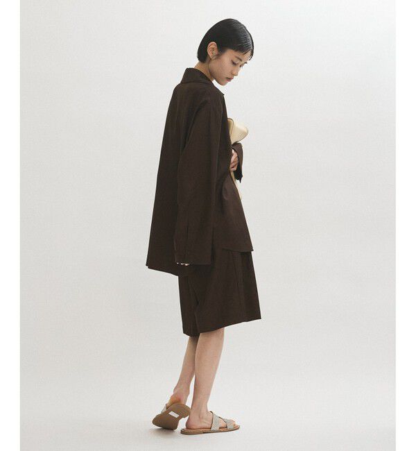 ADAM ET ROPE'「【サステナブル】オックスハーフパンツ」|チノ|