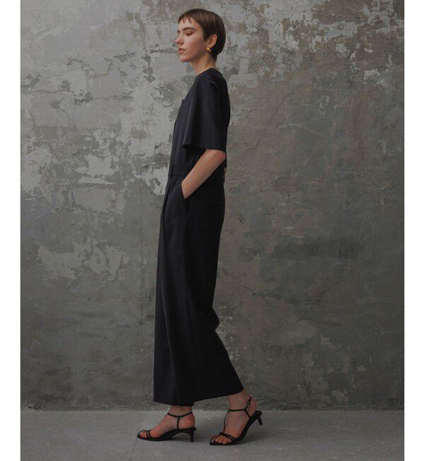 ADAM ET ROPE'「【EMOELLE】ハーフスリーブVネックオールインワン」|オールインワン|