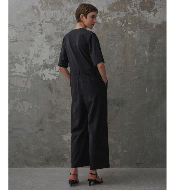 ADAM ET ROPE'「【EMOELLE】ハーフスリーブVネックオールインワン」|オールインワン|