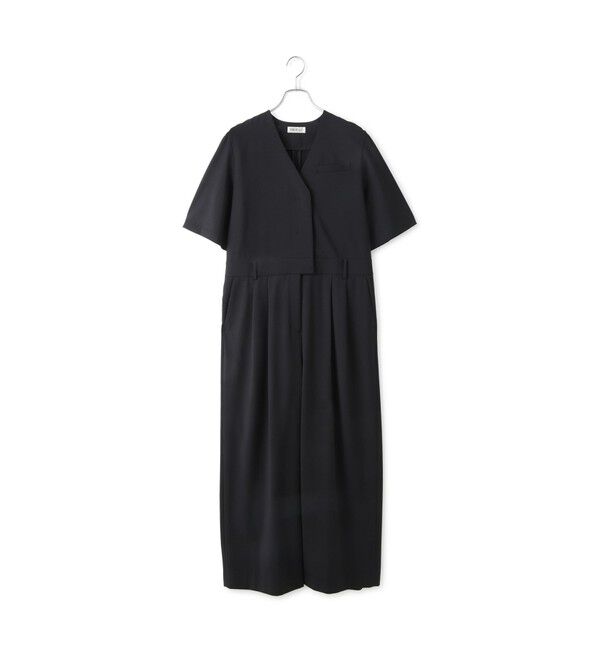 ADAM ET ROPE'「【EMOELLE】ハーフスリーブVネックオールインワン」|オールインワン|