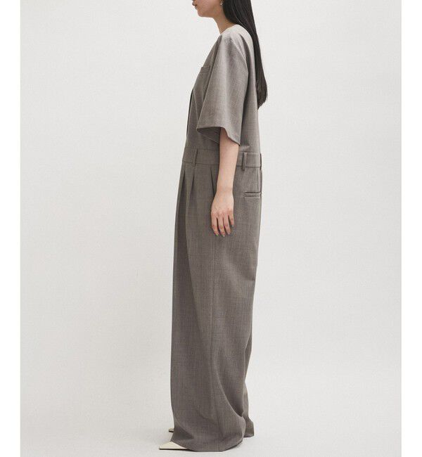 ADAM ET ROPE'「【EMOELLE】ハーフスリーブVネックオールインワン」|オールインワン|