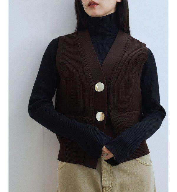 ADAM ET ROPE'「【WEB限定】・【サステナブル】エコベロRIBタートル」|ニット・セーター|