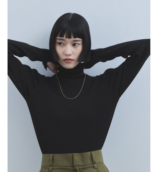 ADAM ET ROPE'「【WEB限定】・【サステナブル】エコベロRIBタートル」|ニット・セーター|