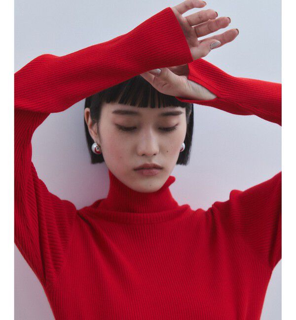 ADAM ET ROPE'「【WEB限定】・【サステナブル】エコベロRIBタートル」|ニット・セーター|