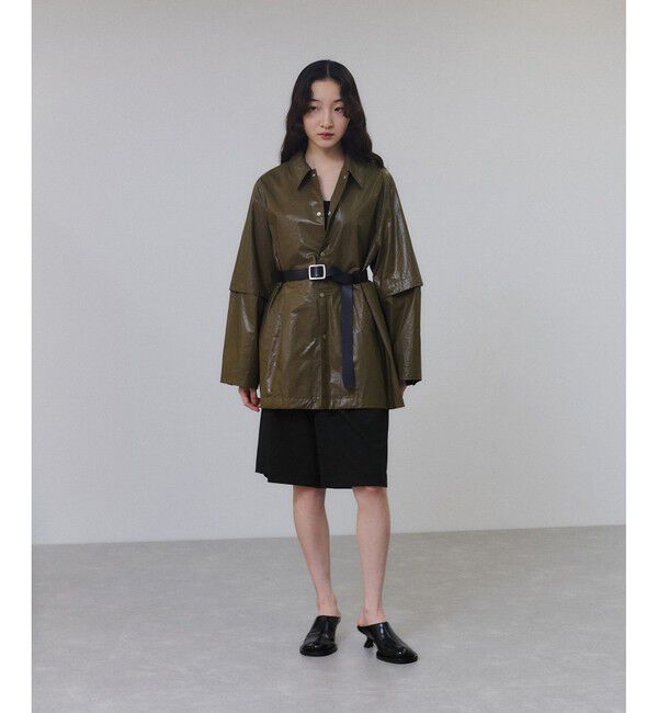 ADAM ET ROPE'「【サステナブル】ソリッド＆ストライプハーフパンツ」|チノ|