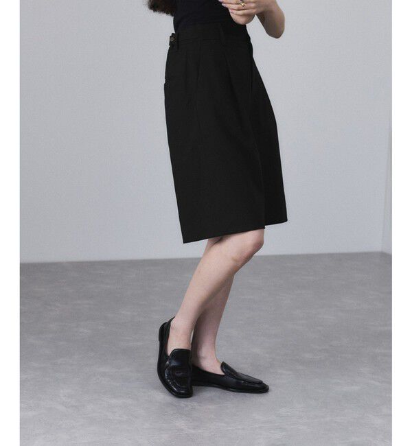 ADAM ET ROPE'「【サステナブル】ソリッド＆ストライプハーフパンツ」|チノ|