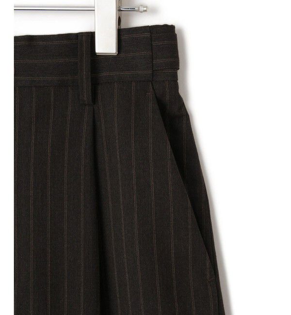 ADAM ET ROPE'「【サステナブル】ソリッド＆ストライプハーフパンツ」|チノ|