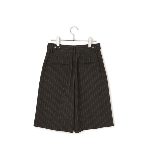 ADAM ET ROPE'「【サステナブル】ソリッド＆ストライプハーフパンツ」|チノ|